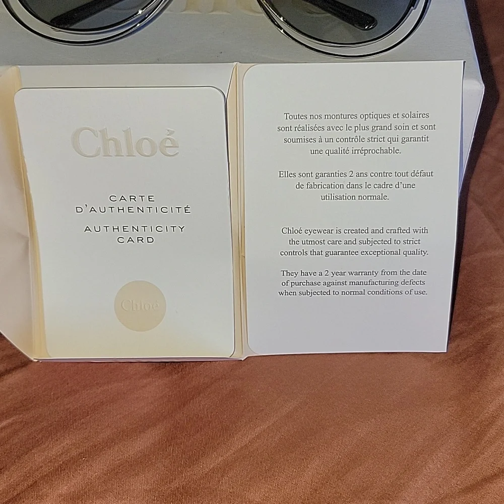 Chloe Carlina Round Frame Sunglasses - Picture 7 of 11